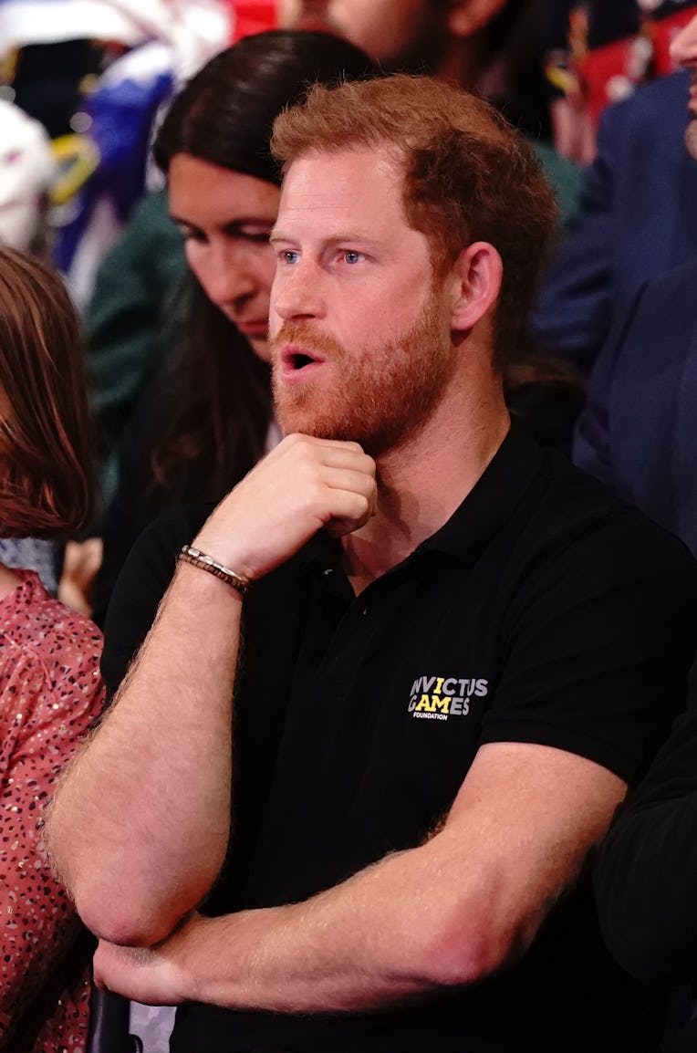 The Duke of Sussex attends the final of the Wheelchair Rugby between Team UK and the USA during the ...