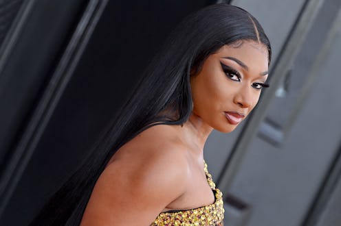 LAS VEGAS, NEVADA - APRIL 03: Megan Thee Stallion attends the 64th Annual GRAMMY Awards at MGM Grand...