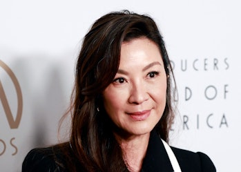 Malaysian actress Michelle Yeoh arrives for the 33rd Annual Producers Guild Awards at the Fairmont C...