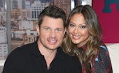 NEW YORK, NEW YORK - FEBRUARY 05: (EXCLUSIVE COVERAGE) Actor Nick Lachey and TV Personality Vanessa ...
