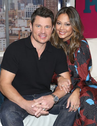 NEW YORK, NEW YORK - FEBRUARY 05: (EXCLUSIVE COVERAGE) Actor Nick Lachey and TV Personality Vanessa ...