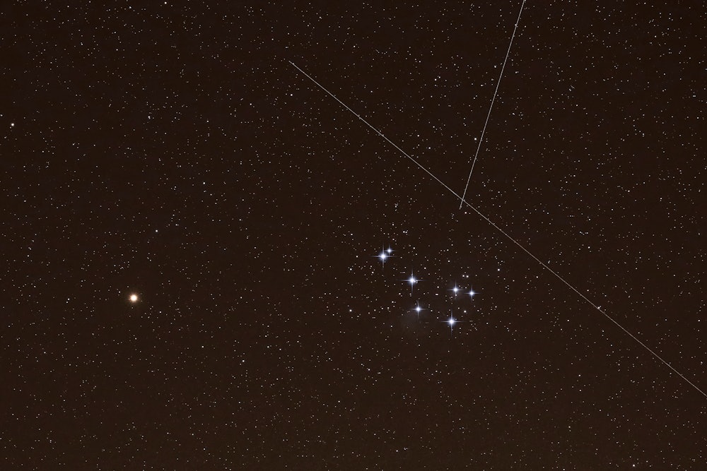 France. Seine et Marne on march the 6th 2021 at night. Taurus constellation. On this image we can se...