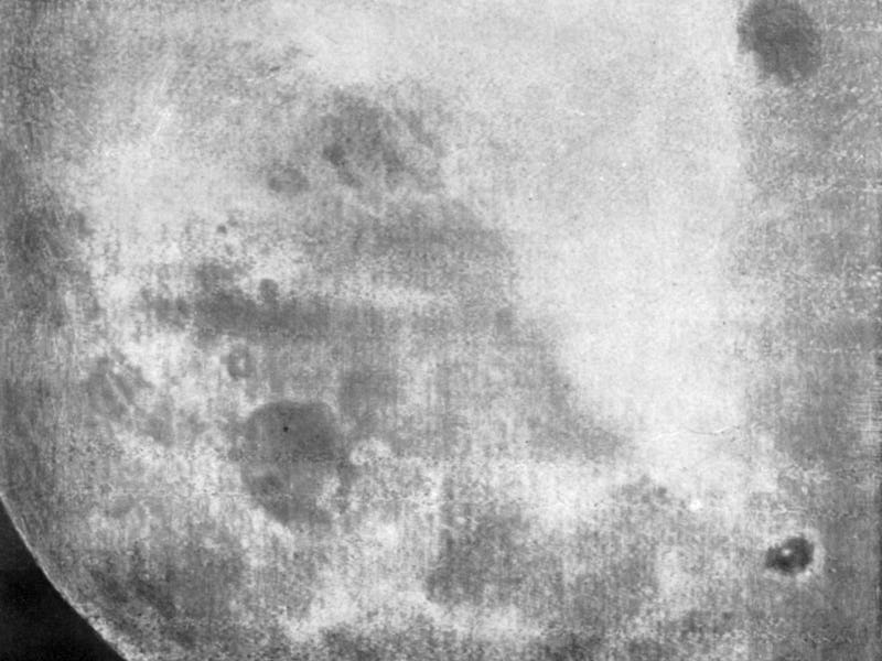 Moon'S Far Side, One Of The First Recorded Views Of The Moon'S Far Side, Part Of A 29-Photograph Seq...