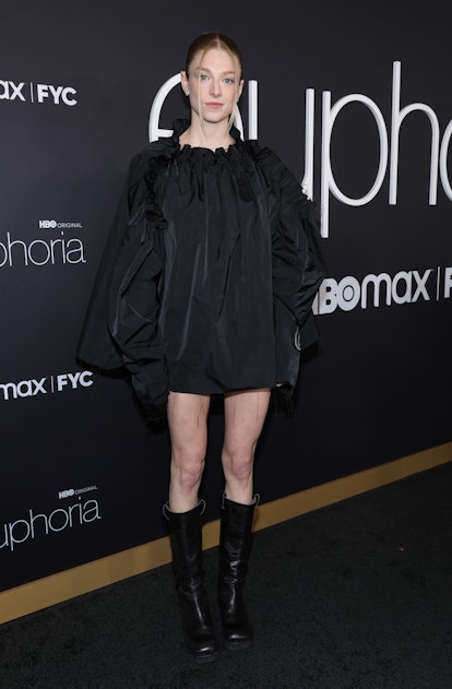 LOS ANGELES, CALIFORNIA - APRIL 20: Hunter Schafer attends the HBO Max FYC event for "Euphoria" at A...