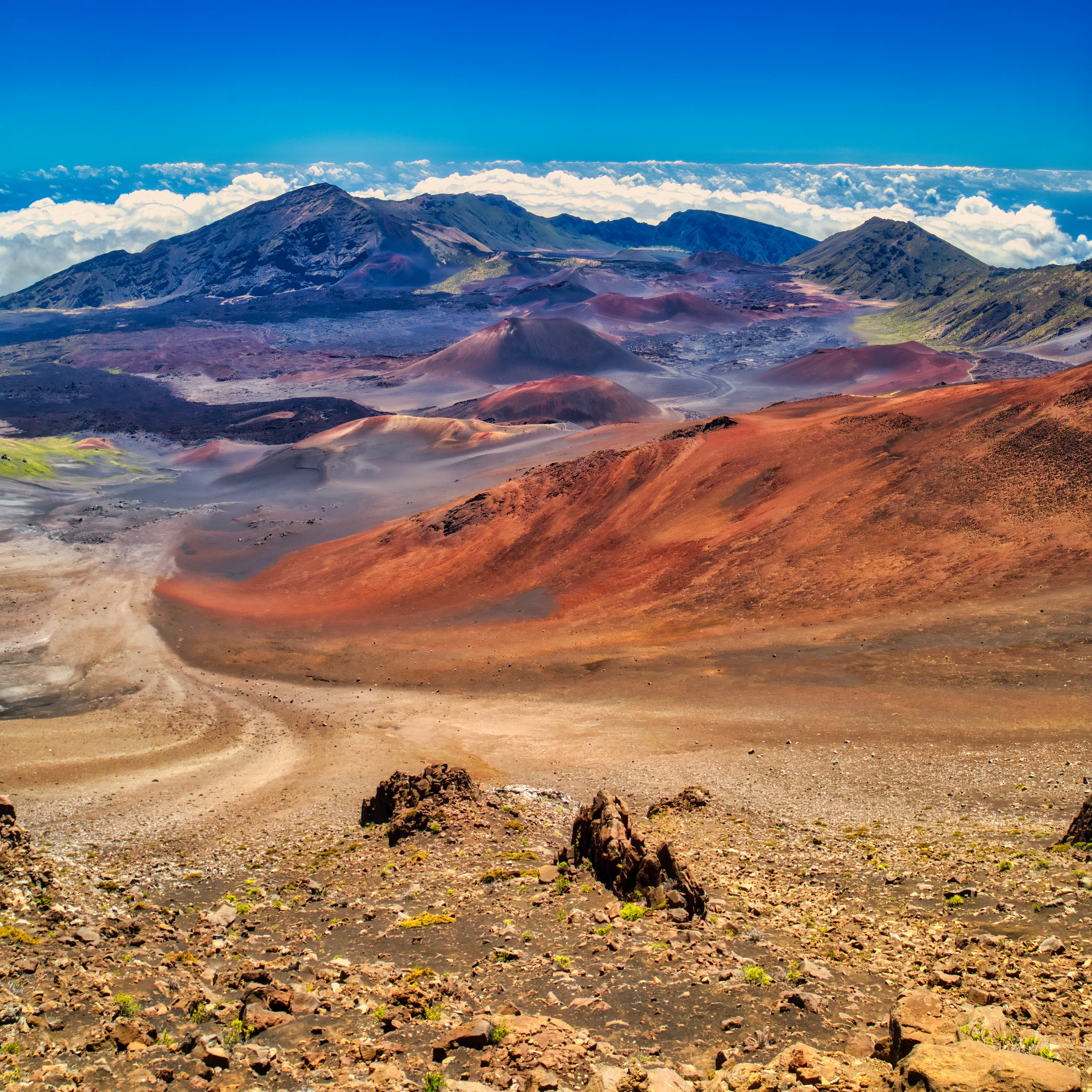 Looking into the greater of Haeeakala Volcano on Maui