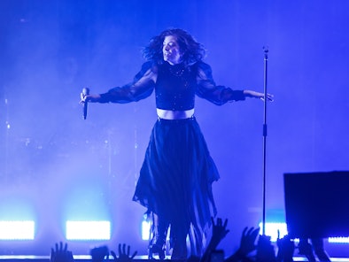 Lorde performs during her Melodrama tour in 2017.