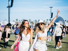 INDIO, CALIFORNIA - APRIL 15: Alessandra Ambrosio and Ludi Delfino attend the 2022 Coachella Valley ...