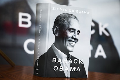 Polish edition of Barack Obama's memoir 'A Promised Land' is displayed in Empik bookstore in Krakow,...