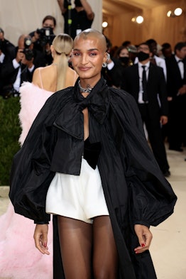 Indya Moore attends The 2021 Met Gala Celebrating In America: A Lexicon Of Fashion 