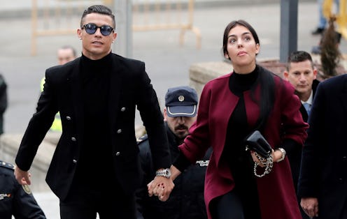 MADRID, SPAIN - JANUARY 22: Famous Portuguese football player Cristiano Ronaldo arrives at provincia...
