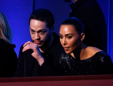 Pete Davidson and Kim Kardashian attend the 23rd Annual Mark Twain Prize For American Humor at The K...