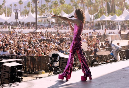 INDIO, CALIFORNIA - APRIL 23: Conan Gray performs on the Coachella stage during the 2022 Coachella V...