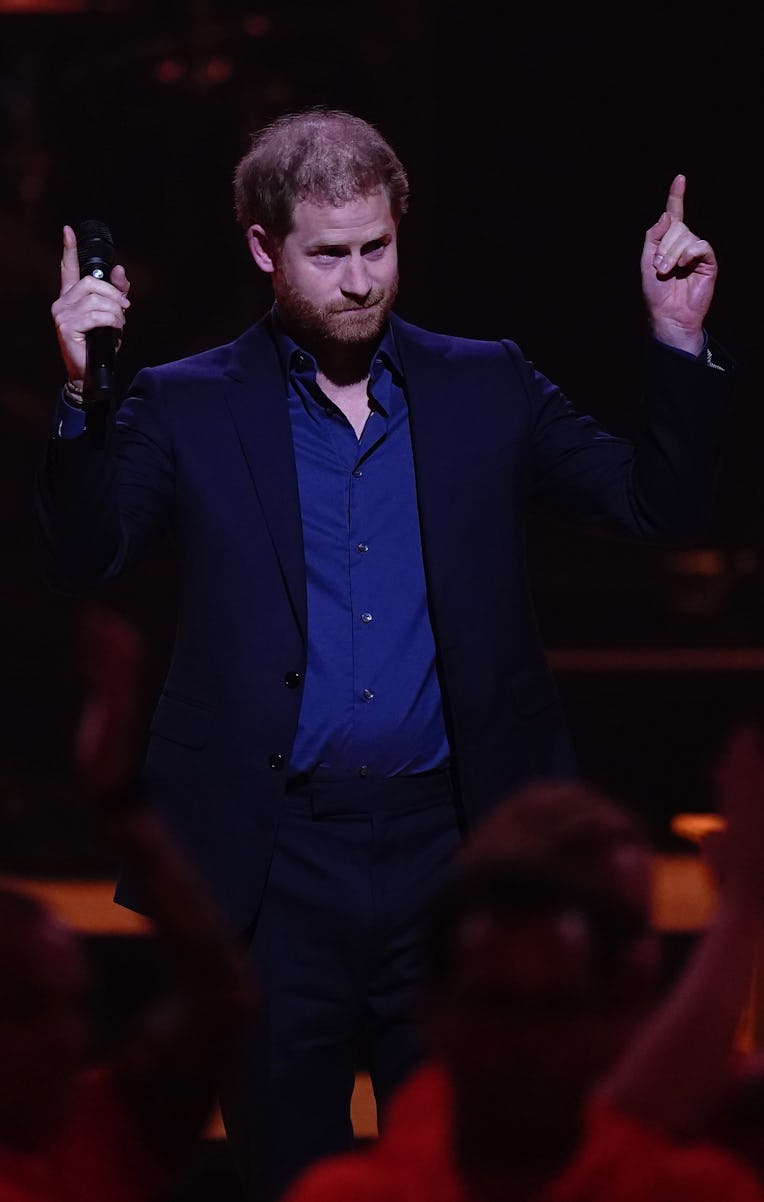 The Duke of Sussex at the Invictus Games closing ceremony at the Zuiderpark, in The Hague, Netherlan...