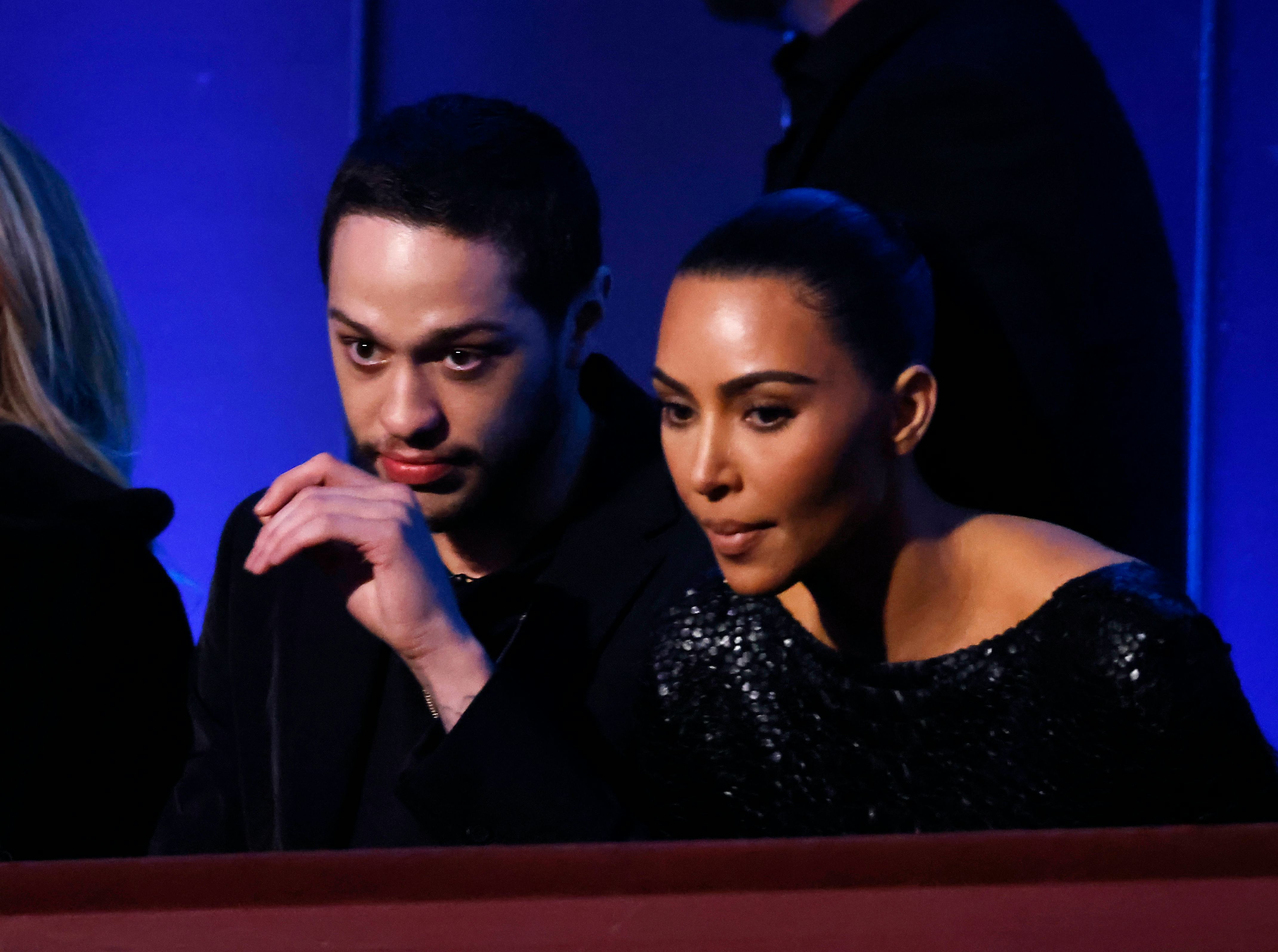 Pete Davidson and Kim Kardashian attend the 23rd Annual Mark Twain Prize For American Humor at The K&hellip;