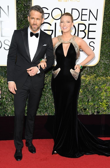 Ryan Reynolds and actress Blake Lively attend 74th Annual Golden Globe Awards 
