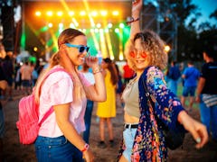 Friends at a concert, which is an idea for what to do on Friday night.