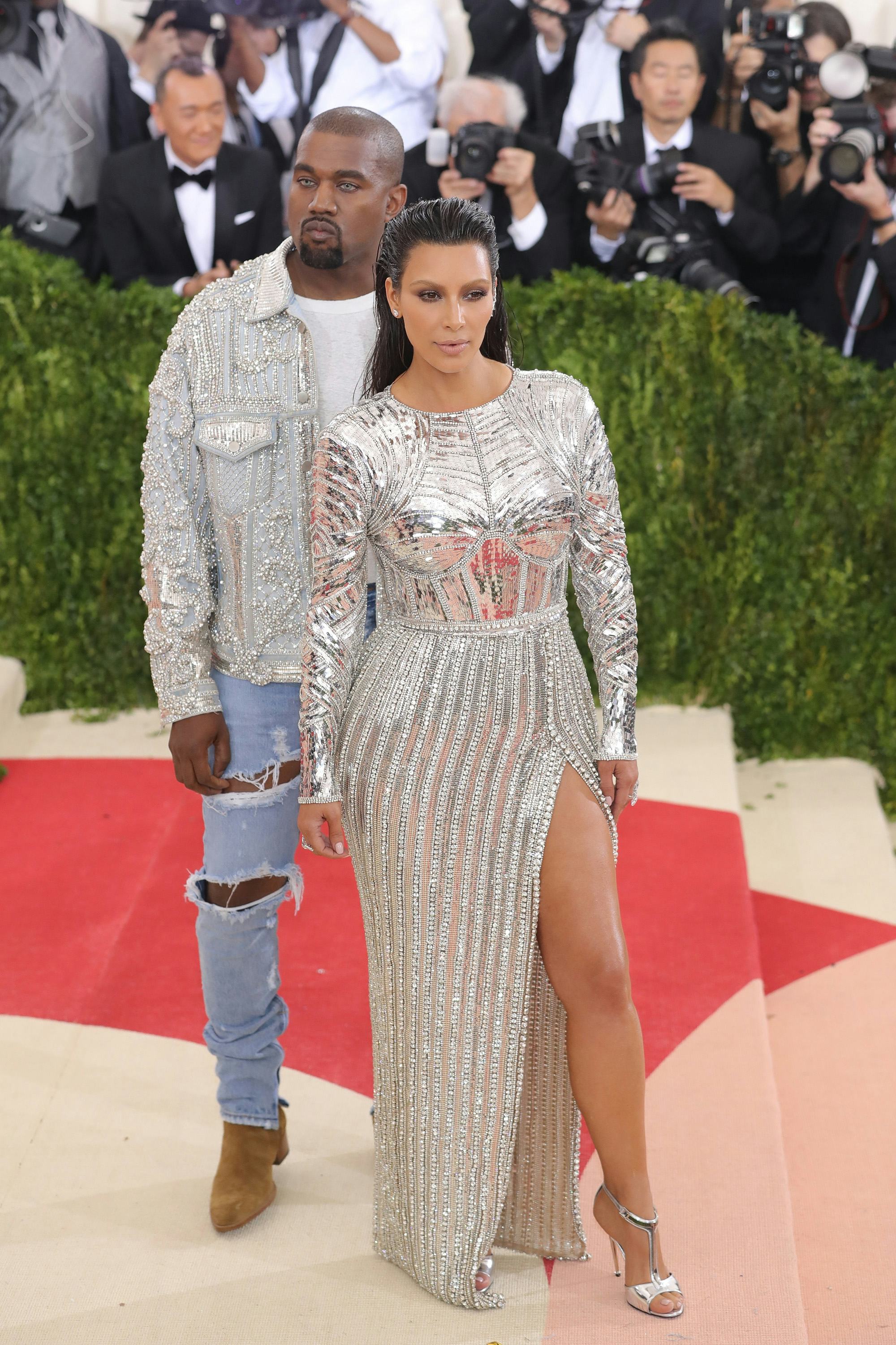Kanye West and Kim Kardashian attend the &ldquo;Manus x Machina: Fashion In An Age Of Technology&rdquo; Costume &hellip;