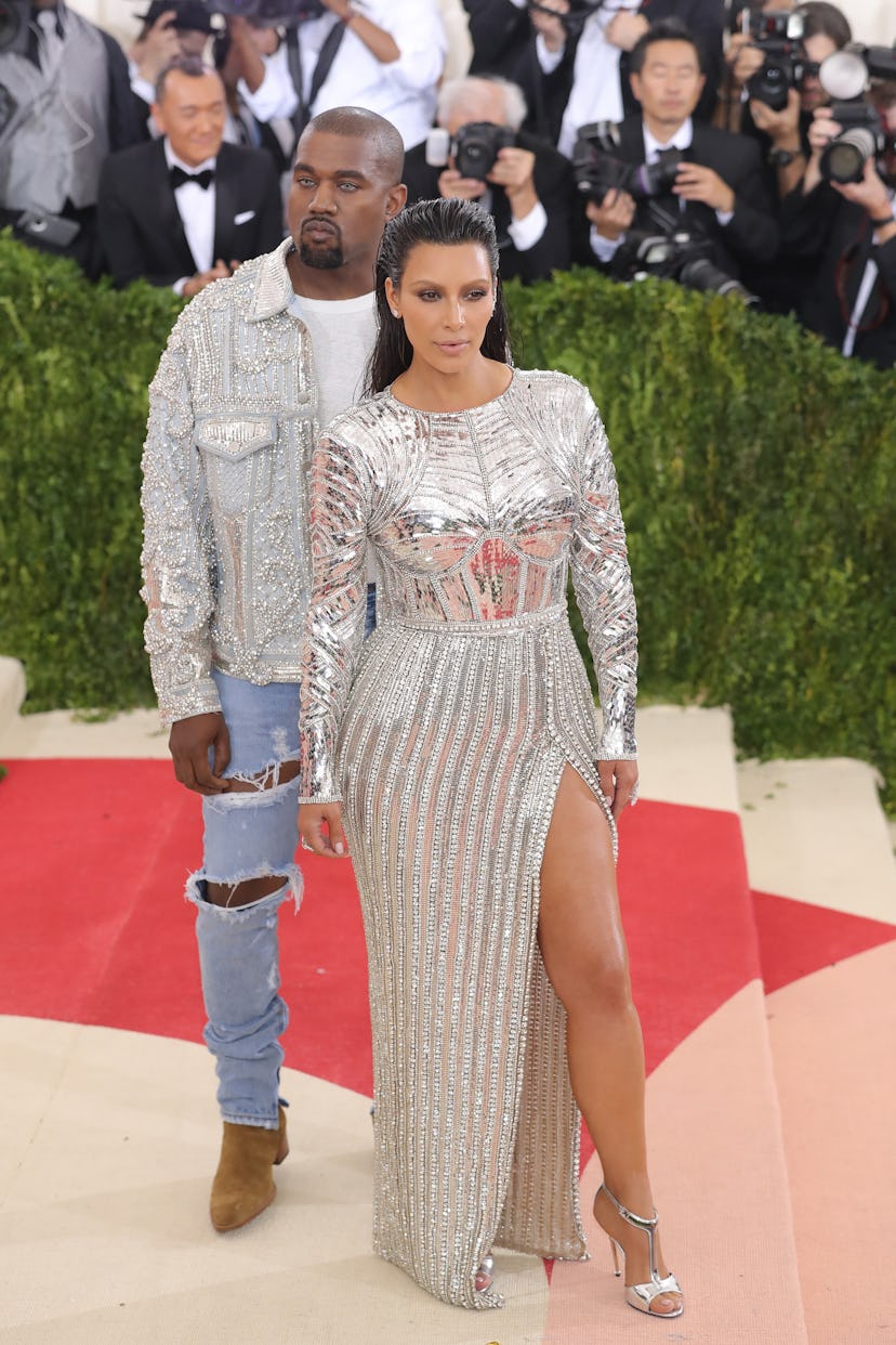 Kanye West and Kim Kardashian attend the "Manus x Machina: Fashion In An Age Of Technology" Costume ...