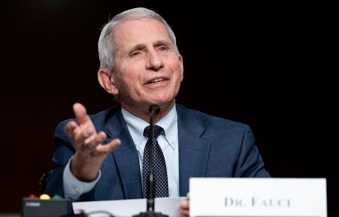 Dr. Anthony Fauci, White House Chief Medical Advisor and Director of the NIAID, gives and opening st...