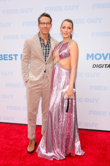 Ryan Reynolds and Blake Lively attend the World Premiere of 20th Century Studios' Free Guy 