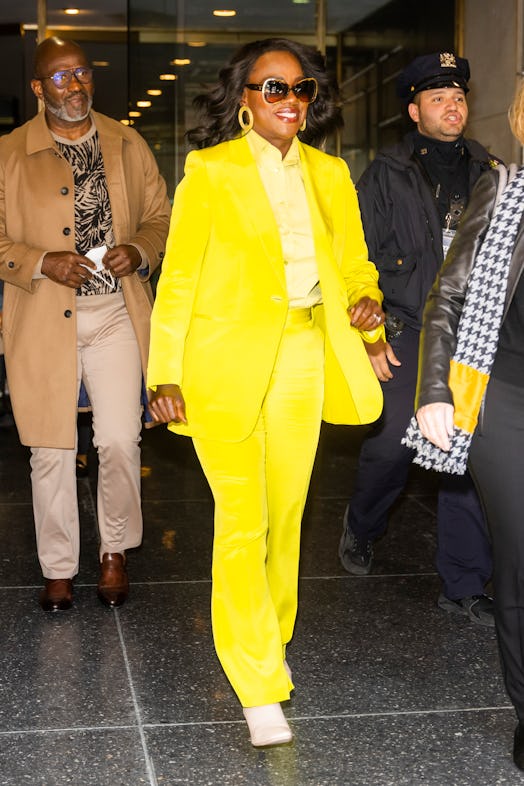 Viola Davis is seen in Midtown on April 27, 2022 in New York City