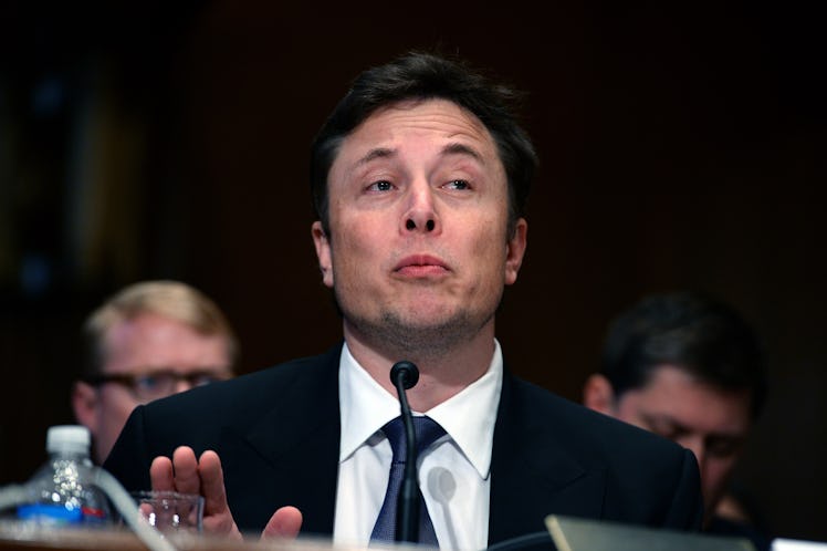 Elon Musk, Chief Executive Officer and Chief Designer of Space Exploration Technologies, testifies b...