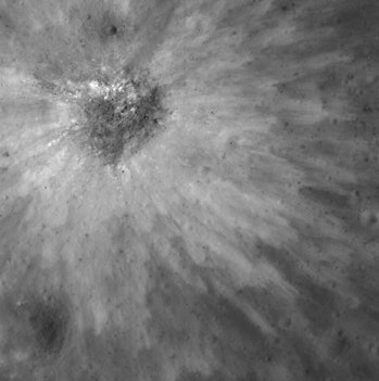 Overlapping petals of bright ejecta illustrate the complexity of ejecta emplacement, even in smaller...