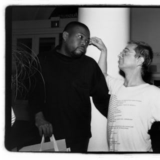 NEW YORK - 1980s: L-R: Writer Hilton Als and Village Voice art critic Gary Indiana in the late 1980s...