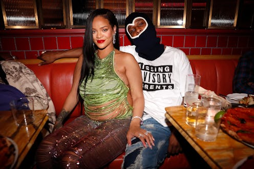 Rihanna and A$AP Rocky on Feb. 11, 2022 in Los Angeles, California.