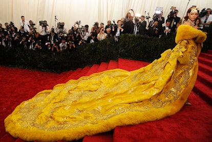 Rihanna arrives at "China: Through The Looking Glass" Costume Institute Benefit Gala at the Metropol...