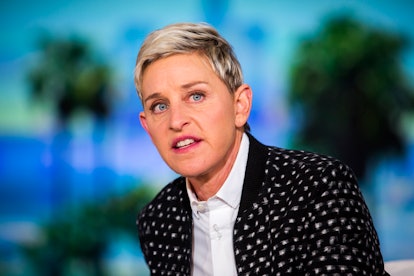 BURBANK, CA - MAY 24: Ellen DeGeneres during a taping of The Ellen DeGeneres Show,  May 24, 2016 in ...