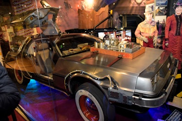 HOLLYWOOD, CALIFORNIA - DECEMBER 05: The "Back To The Future" DeLorean at  Hollywood Museum's "Back ...