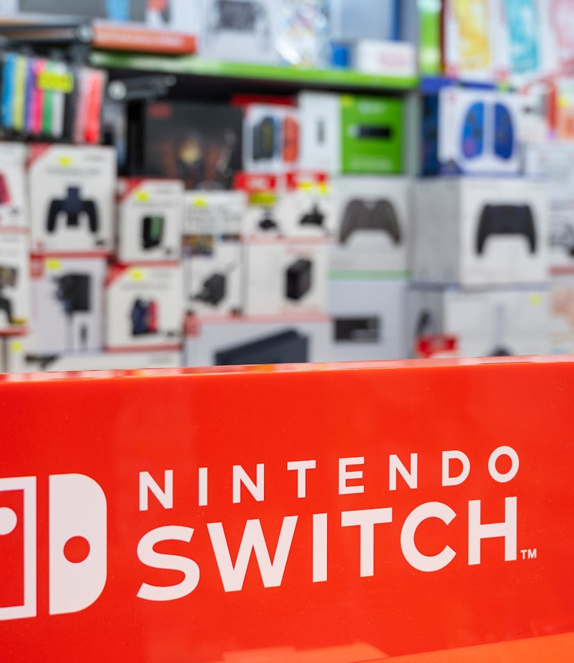 HONG KONG, CHINA - 2021/09/15: A store selling Japanese multinational video gaming brand, Nintendo S...