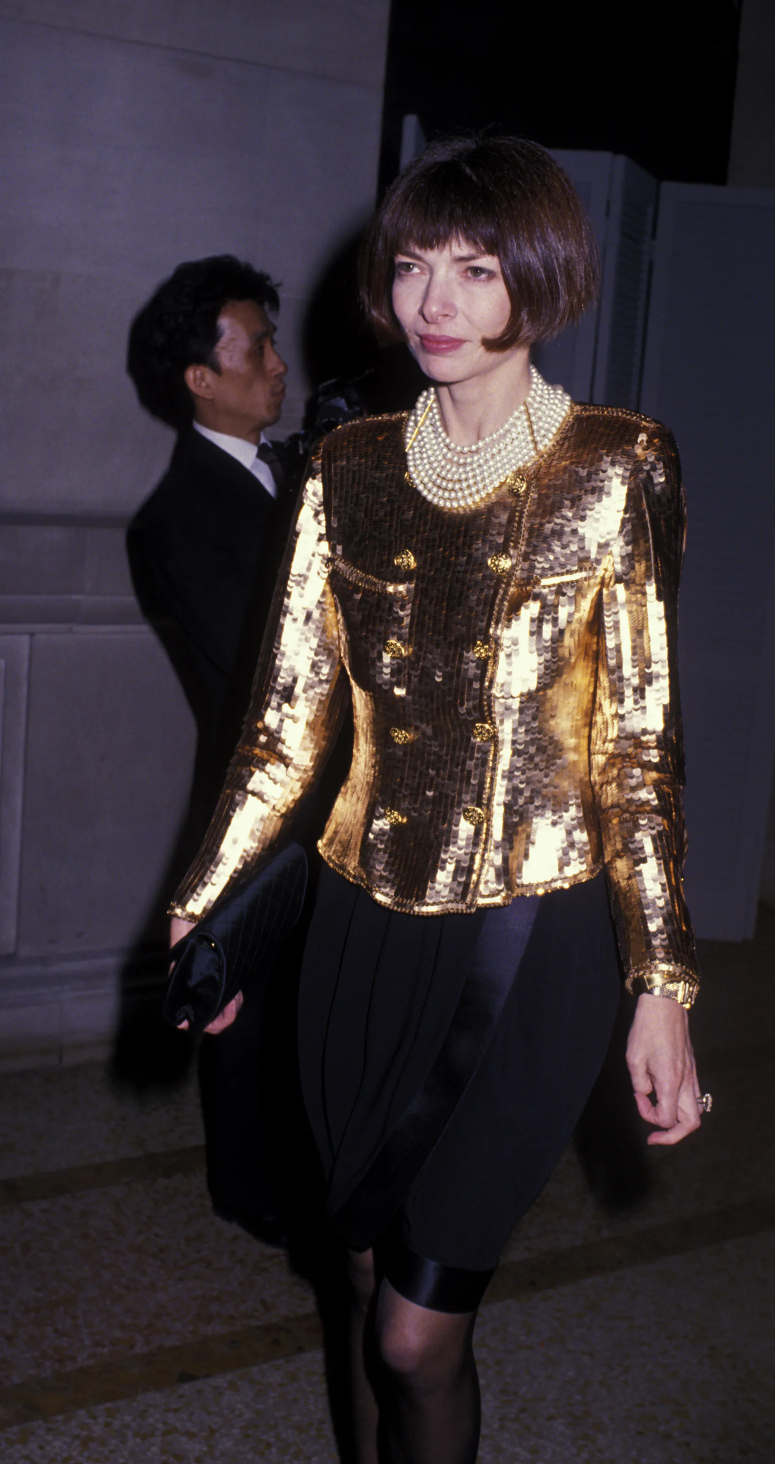 Vogue Editor Anna Wintour attends Metropolitan Museum of Art Costume Institute Gala "The Age of Napo...
