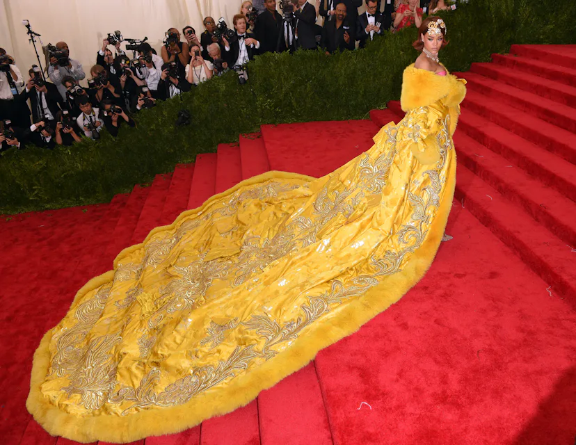 NEW YORK, NY - MAY 04: Rihanna attends the "China: Through The Looking Glass" Costume Institute Ben...