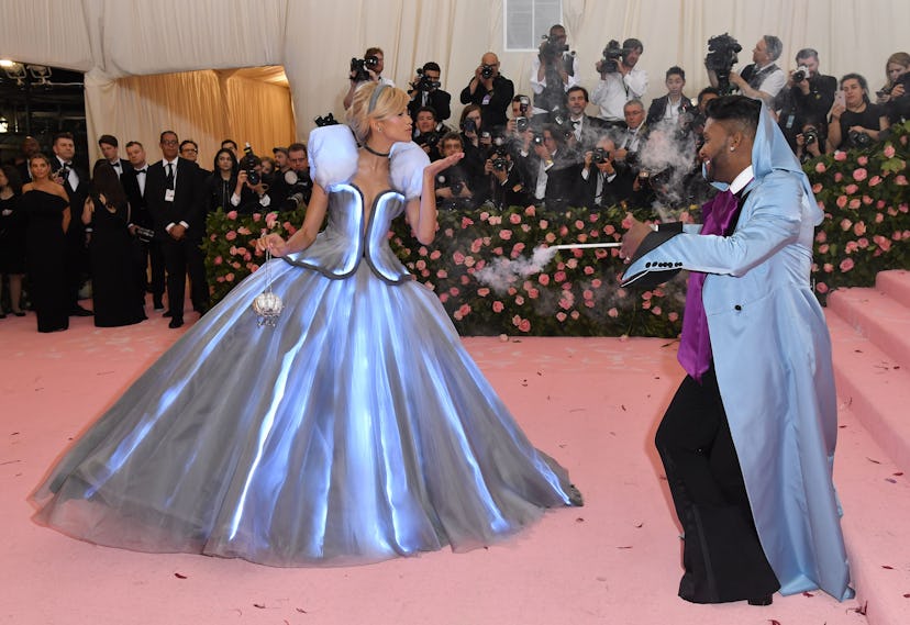 Zendaya and Law Roach arrive for the 2019 Met Gala in cinderella themed ensembles