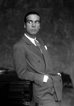 FRANCE - 1927:  Cristobal Balenciaga (1895-1972), Spanish couturier. France, on 1927.  (Photo by Rog...