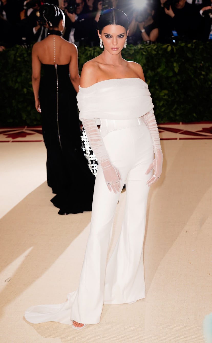 Kendall Jenner attends Heavenly Bodies: Fashion & The Catholic Imagination Costume Institute Gala in...