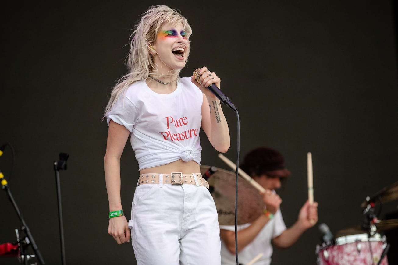 MANCHESTER, TN - JUNE 08: Hayley Williams of Paramore performs at the Bonnaroo Music & Arts Festiva...