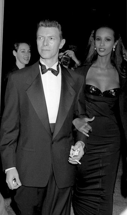 NEW YORK CITY - DECEMBER 3:  David Bowie and Iman attend The Metropolitan Museum of Art Costume Inst...