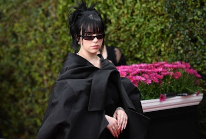 US singer/songwriter Billie Eilish arrives for the 64th Annual Grammy Awards at the MGM Grand Garden...