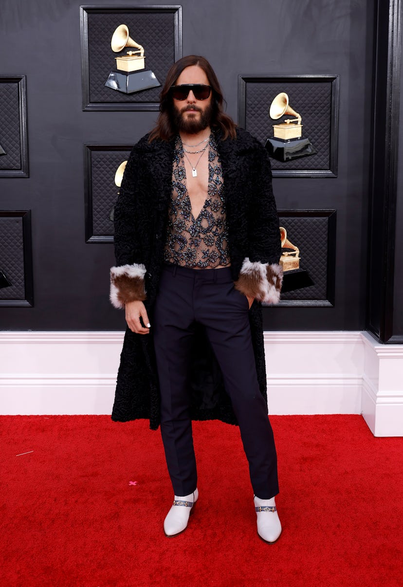 LAS VEGAS, NEVADA - APRIL 03: Jared Leto attends the 64th Annual GRAMMY Awards at MGM Grand Garden A...