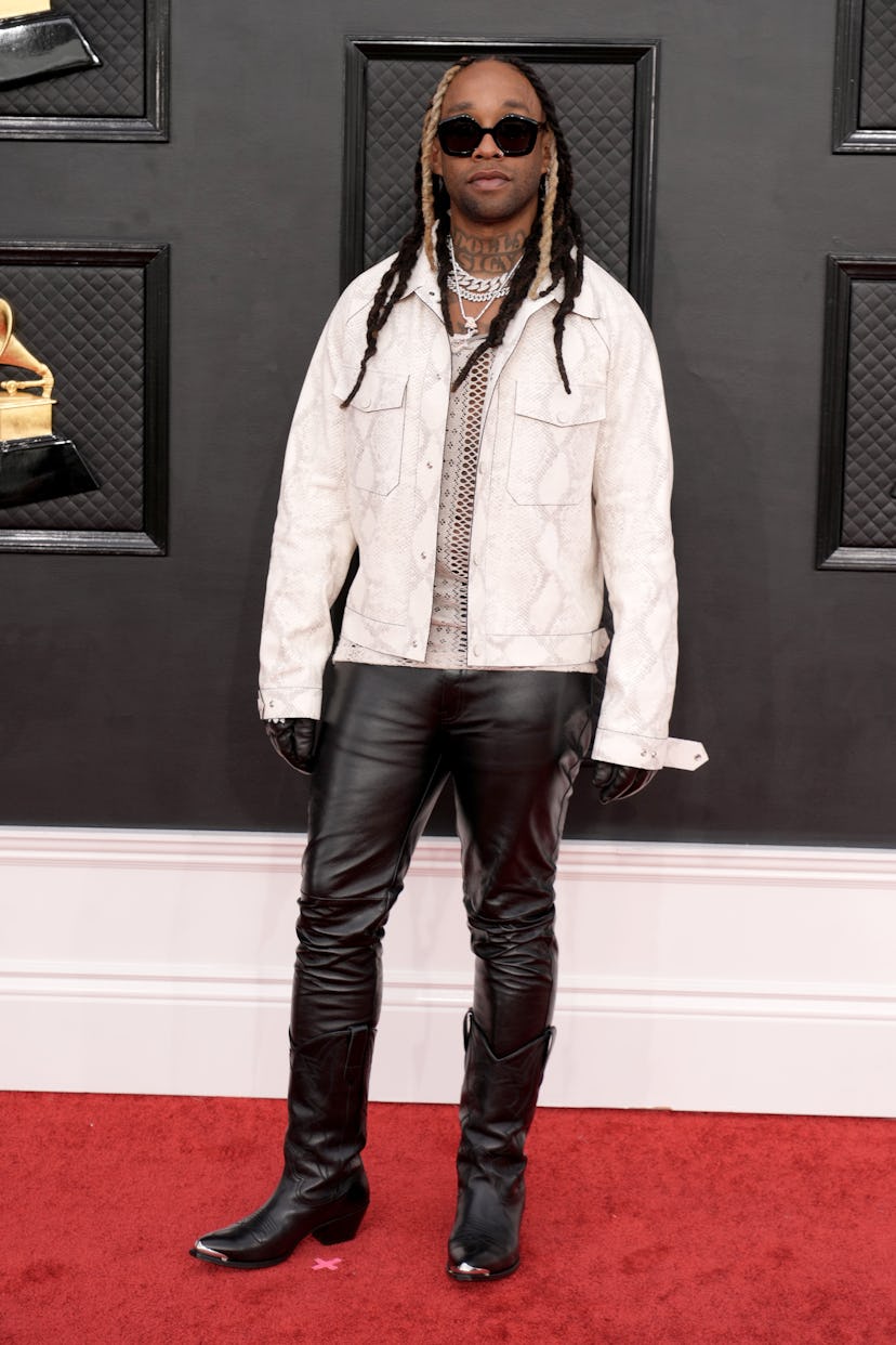 LAS VEGAS, NEVADA - APRIL 03: Ty Dolla $ign attends the 64th Annual GRAMMY Awards at MGM Grand Garde...