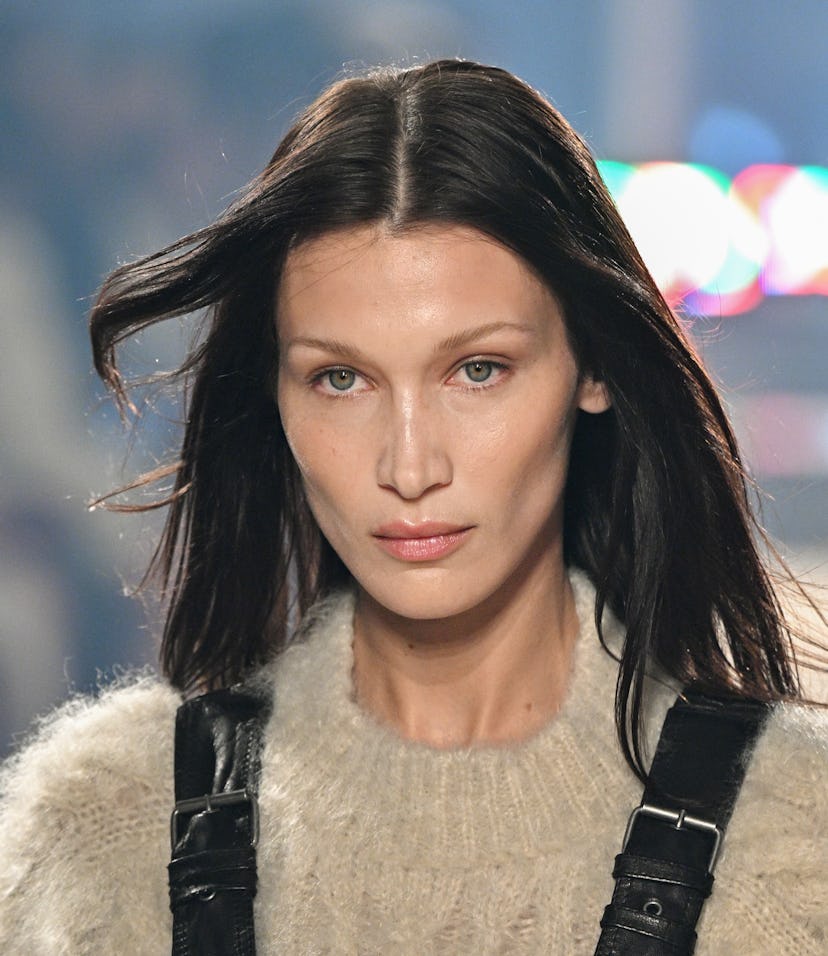 Bella Hadid gave herself an ice bath facial on Instagram.