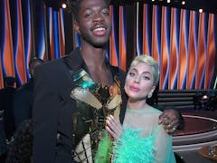 Lil Nas X and Lady Gaga at the 2022 Grammys.