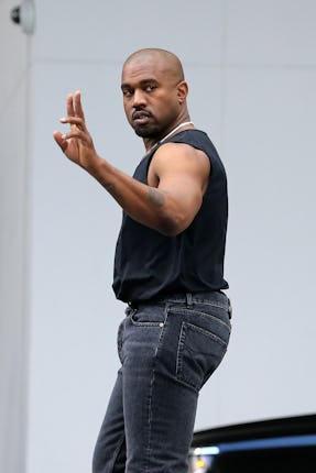 MIAMI FL - MARCH 3:  Kanye West is seen leaving his hotel on March 3, 2022 in Miami, Florida. (Photo...