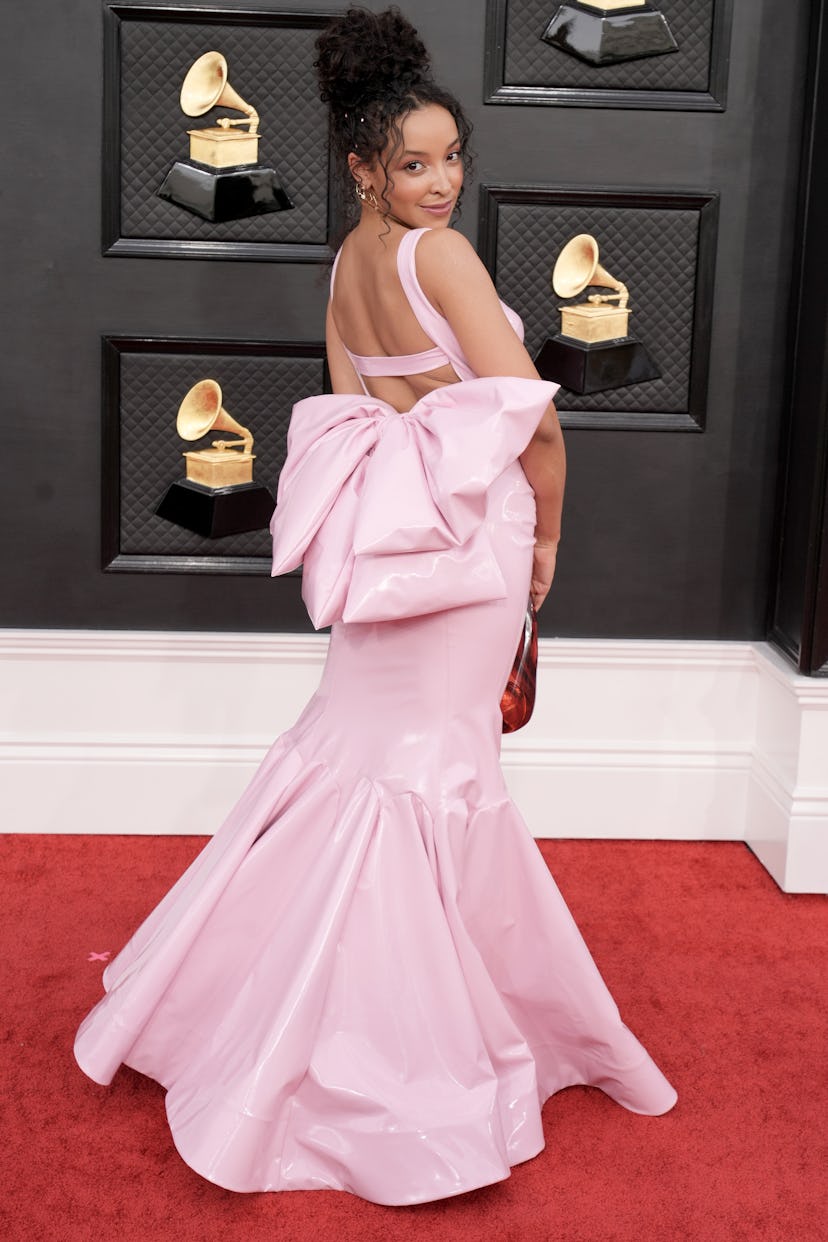 LAS VEGAS, NEVADA - APRIL 03: Tinashe attends the 64th Annual GRAMMY Awards at MGM Grand Garden Aren...