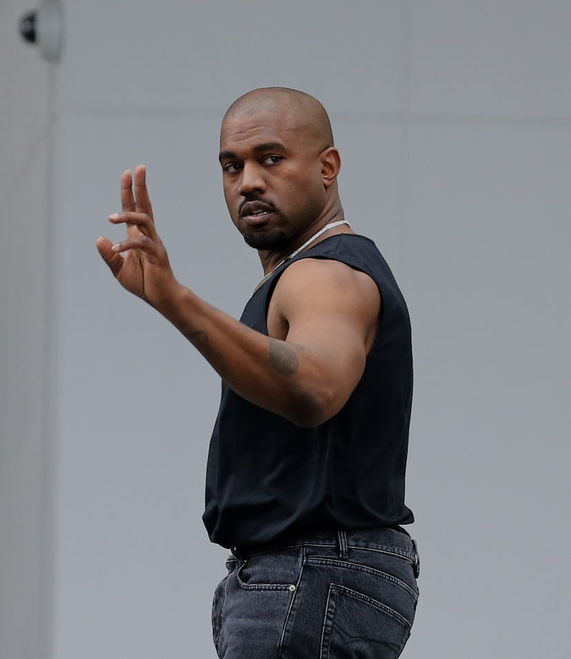 MIAMI FL - MARCH 3: Kanye West is seen leaving his hotel on March 3, 2022 in Miami, Florida. (Photo...