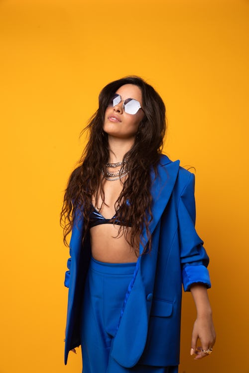 BIRMINGHAM, ENGLAND - MARCH 29: Camila Cabello poses backstage during a Concert for Ukraine at Resor...