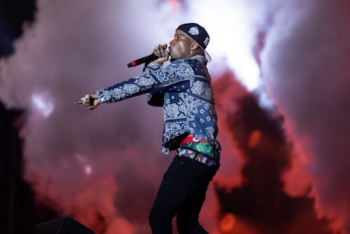MIAMI GARDENS, FLORIDA - JULY 25: Tory Lanez performs onstage during day 3 of Rolling Loud Miami 202...